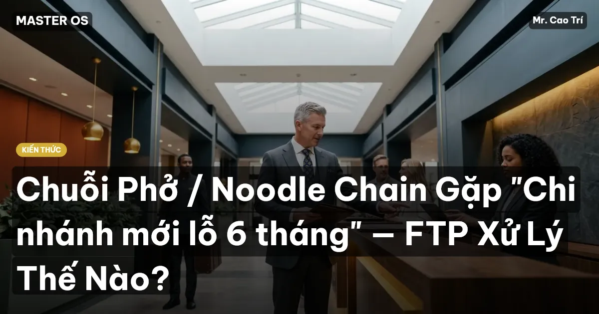 Chuỗi Phở / Noodle Chain Gặp "Chi nhánh mới lỗ 6 tháng" — FTP Xử Lý Thế Nào?