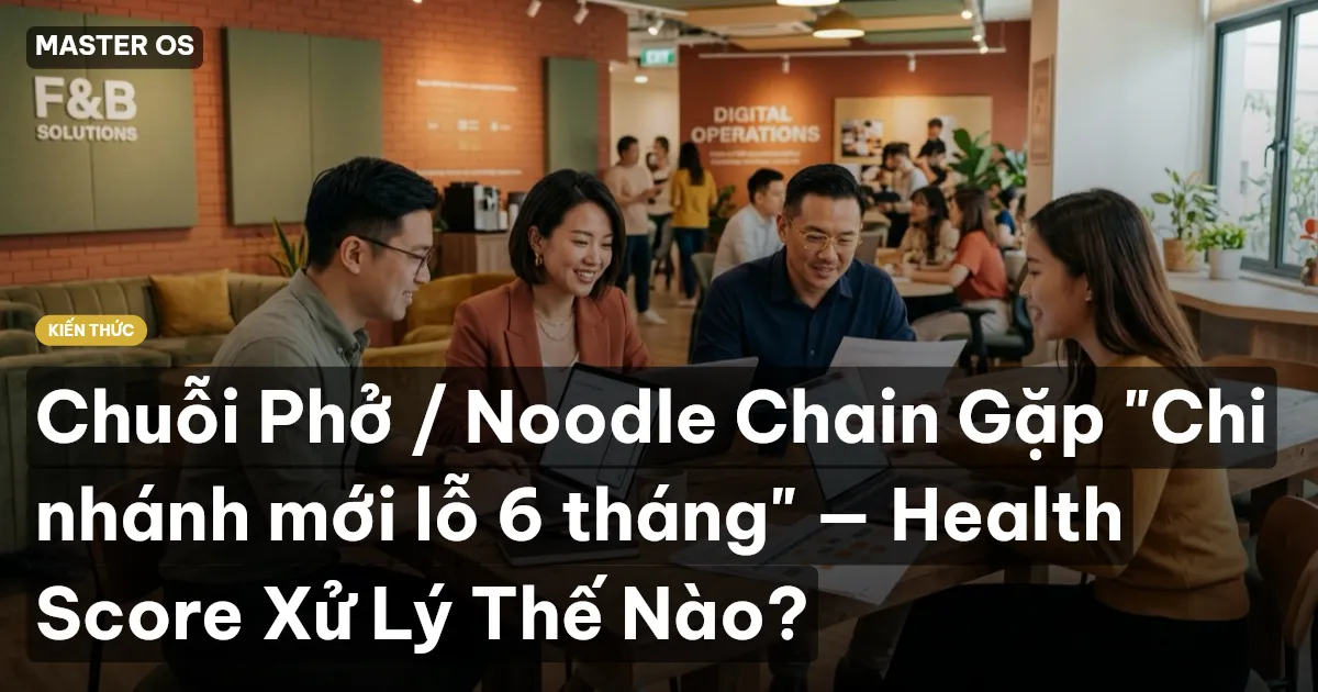 Chuỗi Phở / Noodle Chain Gặp "Chi nhánh mới lỗ 6 tháng" — Health Score Xử Lý Thế Nào?