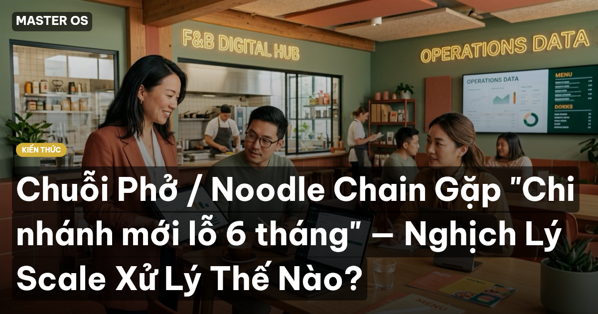 Chuỗi Phở / Noodle Chain Gặp "Chi nhánh mới lỗ 6 tháng" — Nghịch Lý Scale Xử Lý Thế Nào?