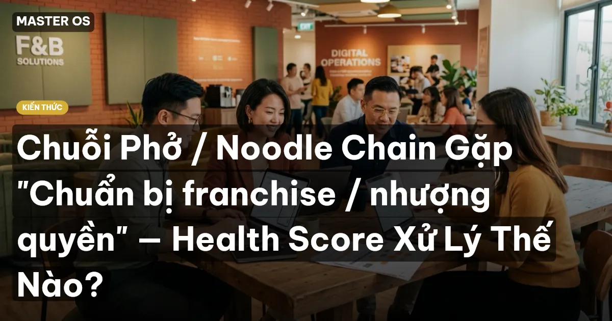 Chuỗi Phở / Noodle Chain Gặp "Chuẩn bị franchise / nhượng quyền" — Health Score Xử Lý Thế Nào?