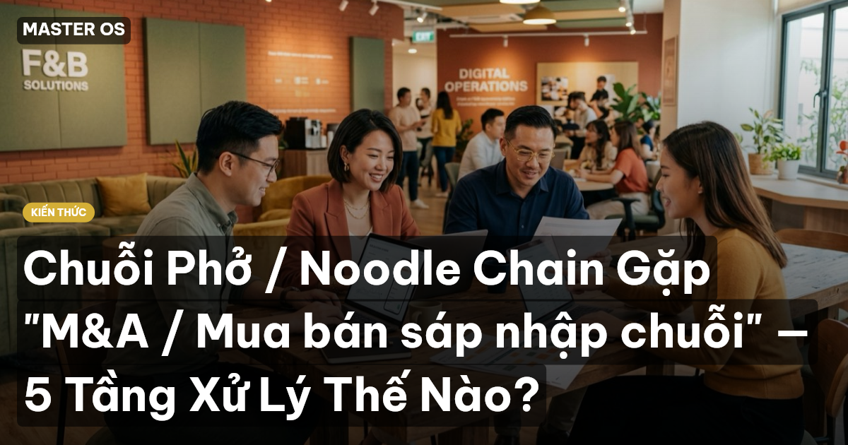 Chuỗi Phở / Noodle Chain Gặp "M&A / Mua bán sáp nhập chuỗi" — 5 Tầng Xử Lý Thế Nào?