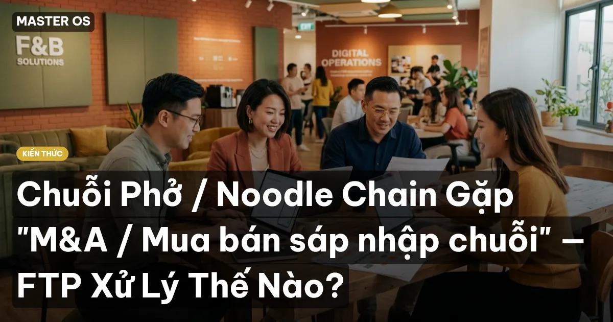 Chuỗi Phở / Noodle Chain Gặp "M&A / Mua bán sáp nhập chuỗi" — FTP Xử Lý Thế Nào?