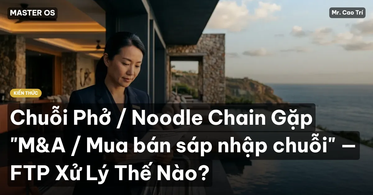 Chuỗi Phở / Noodle Chain Gặp "M&A / Mua bán sáp nhập chuỗi" — FTP Xử Lý Thế Nào?