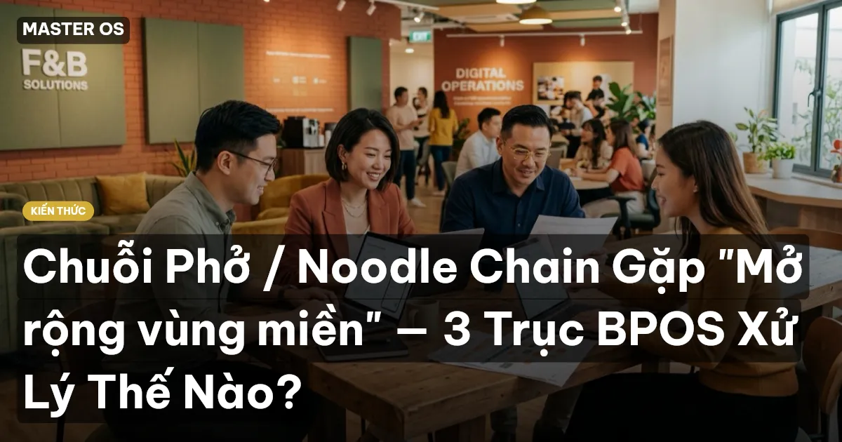Chuỗi Phở / Noodle Chain Gặp "Mở rộng vùng miền" — 3 Trục BPOS Xử Lý Thế Nào?