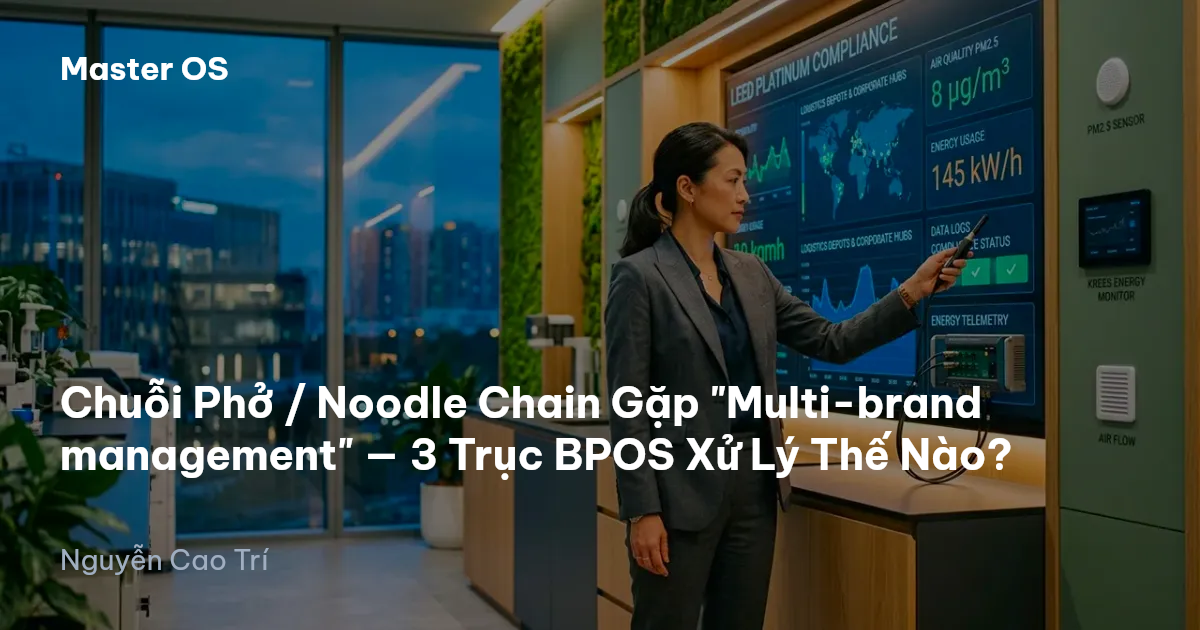 Chuỗi Phở / Noodle Chain Gặp "Multi-brand management" — 3 Trục BPOS Xử Lý Thế Nào?