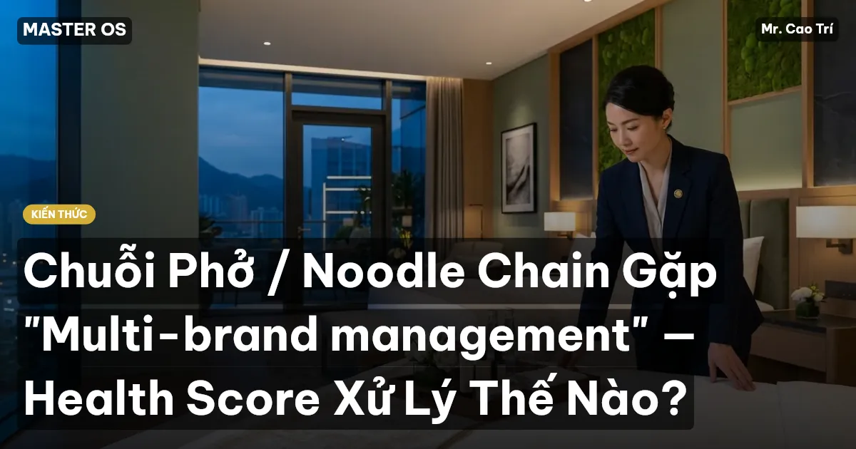 Chuỗi Phở / Noodle Chain Gặp "Multi-brand management" — Health Score Xử Lý Thế Nào?