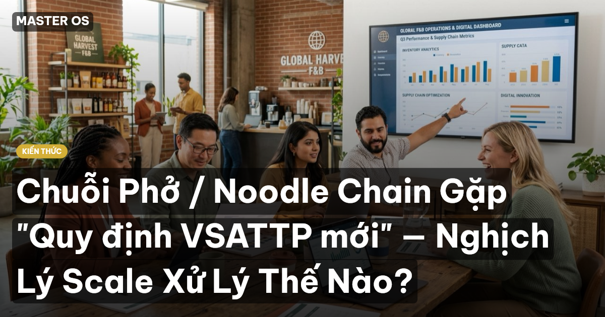 Chuỗi Phở / Noodle Chain Gặp "Quy định VSATTP mới" — Nghịch Lý Scale Xử Lý Thế Nào?