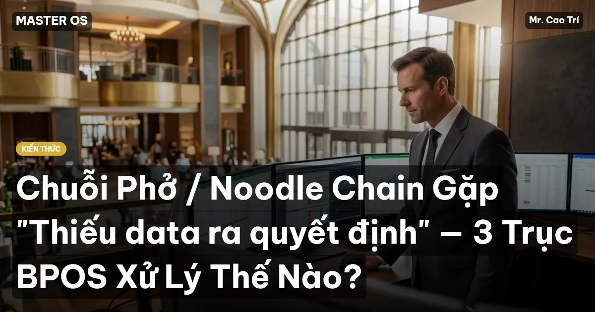 Chuỗi Phở / Noodle Chain Gặp "Thiếu data ra quyết định" — 3 Trục BPOS Xử Lý Thế Nào?