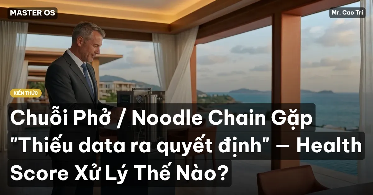 Chuỗi Phở / Noodle Chain Gặp "Thiếu data ra quyết định" — Health Score Xử Lý Thế Nào?