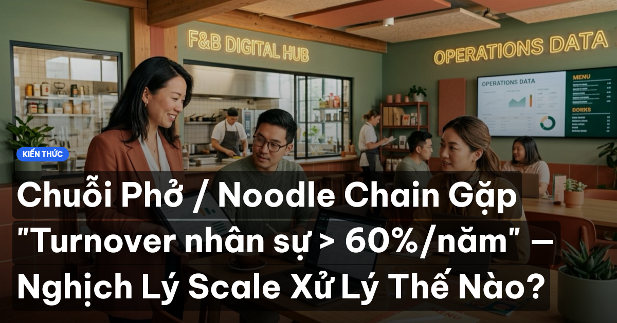 Chuỗi Phở / Noodle Chain Gặp "Turnover nhân sự > 60%/năm" — Nghịch Lý Scale Xử Lý Thế Nào?