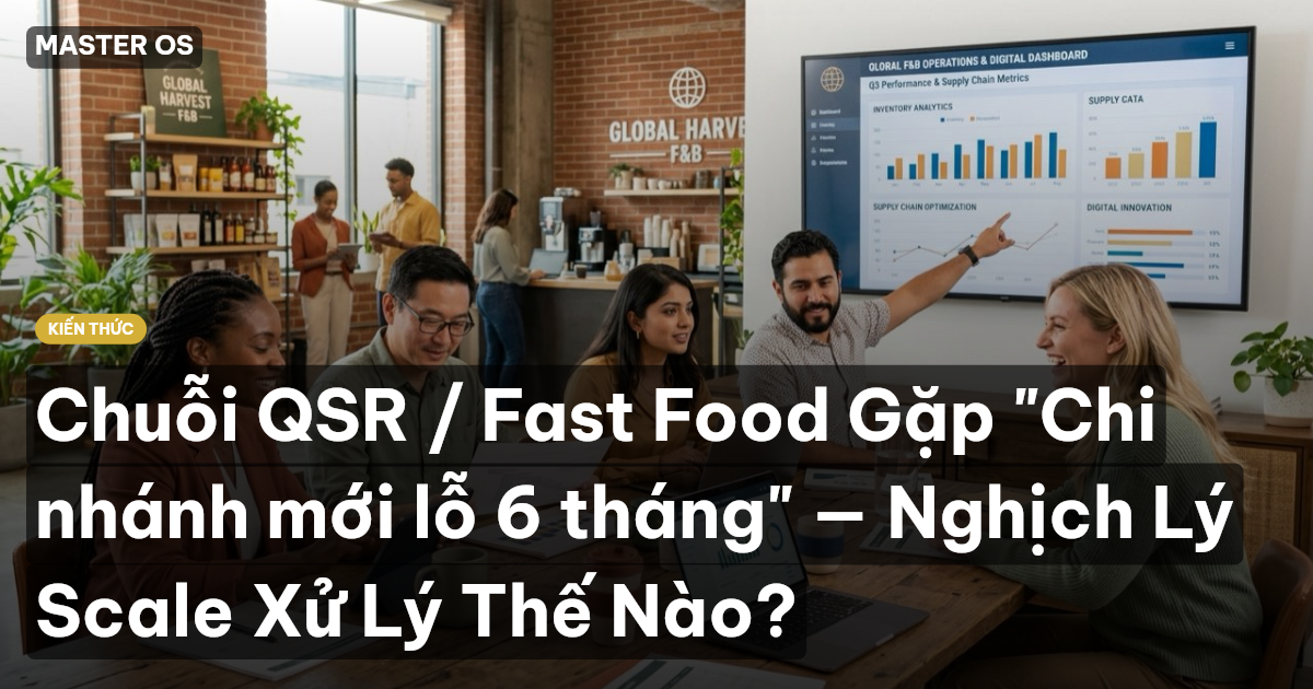 Chuỗi QSR / Fast Food Gặp "Chi nhánh mới lỗ 6 tháng" — Nghịch Lý Scale Xử Lý Thế Nào?