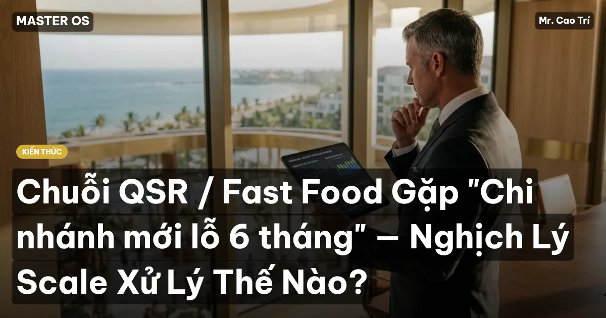 Chuỗi QSR / Fast Food Gặp "Chi nhánh mới lỗ 6 tháng" — Nghịch Lý Scale Xử Lý Thế Nào?