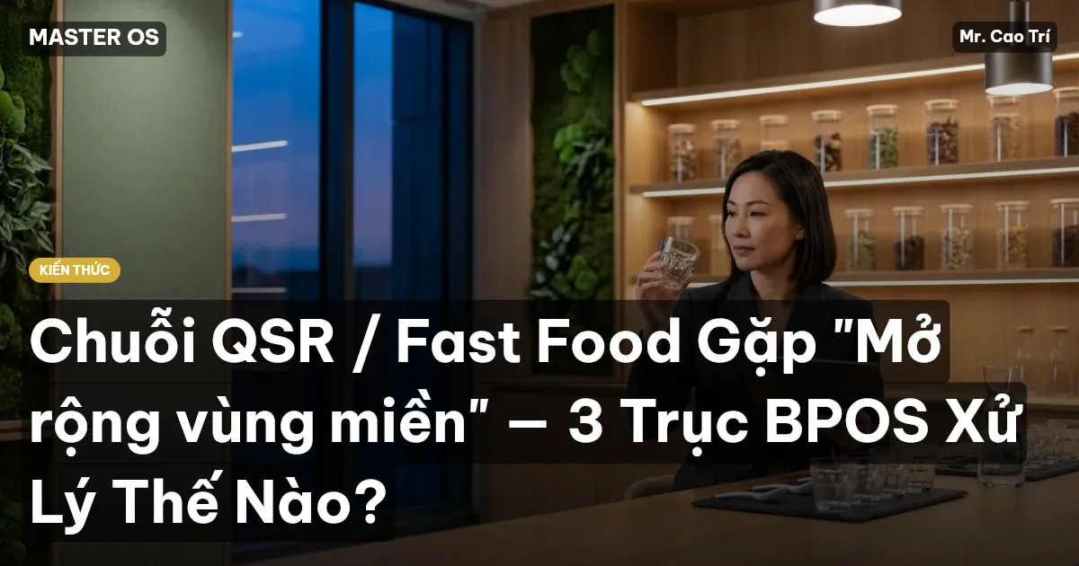 Chuỗi QSR / Fast Food Gặp "Mở rộng vùng miền" — 3 Trục BPOS Xử Lý Thế Nào?