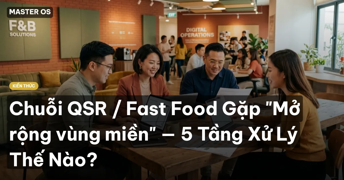 Chuỗi QSR / Fast Food Gặp "Mở rộng vùng miền" — 5 Tầng Xử Lý Thế Nào?