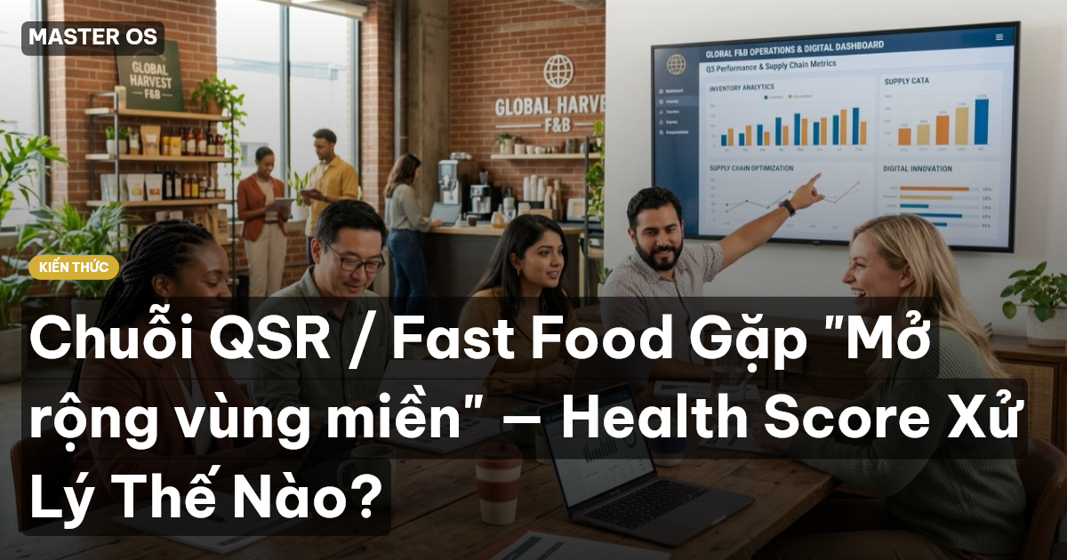 Chuỗi QSR / Fast Food Gặp "Mở rộng vùng miền" — Health Score Xử Lý Thế Nào?