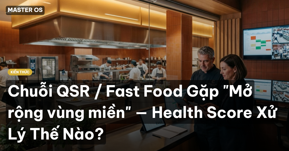 Chuỗi QSR / Fast Food Gặp "Mở rộng vùng miền" — Health Score Xử Lý Thế Nào?