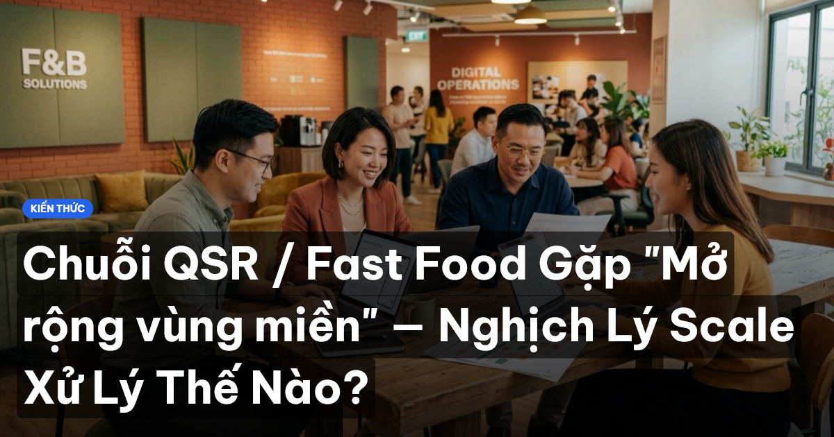Chuỗi QSR / Fast Food Gặp "Mở rộng vùng miền" — Nghịch Lý Scale Xử Lý Thế Nào?
