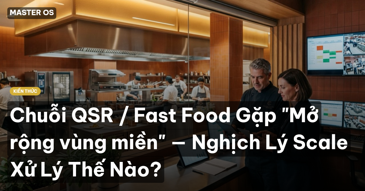 Chuỗi QSR / Fast Food Gặp "Mở rộng vùng miền" — Nghịch Lý Scale Xử Lý Thế Nào?