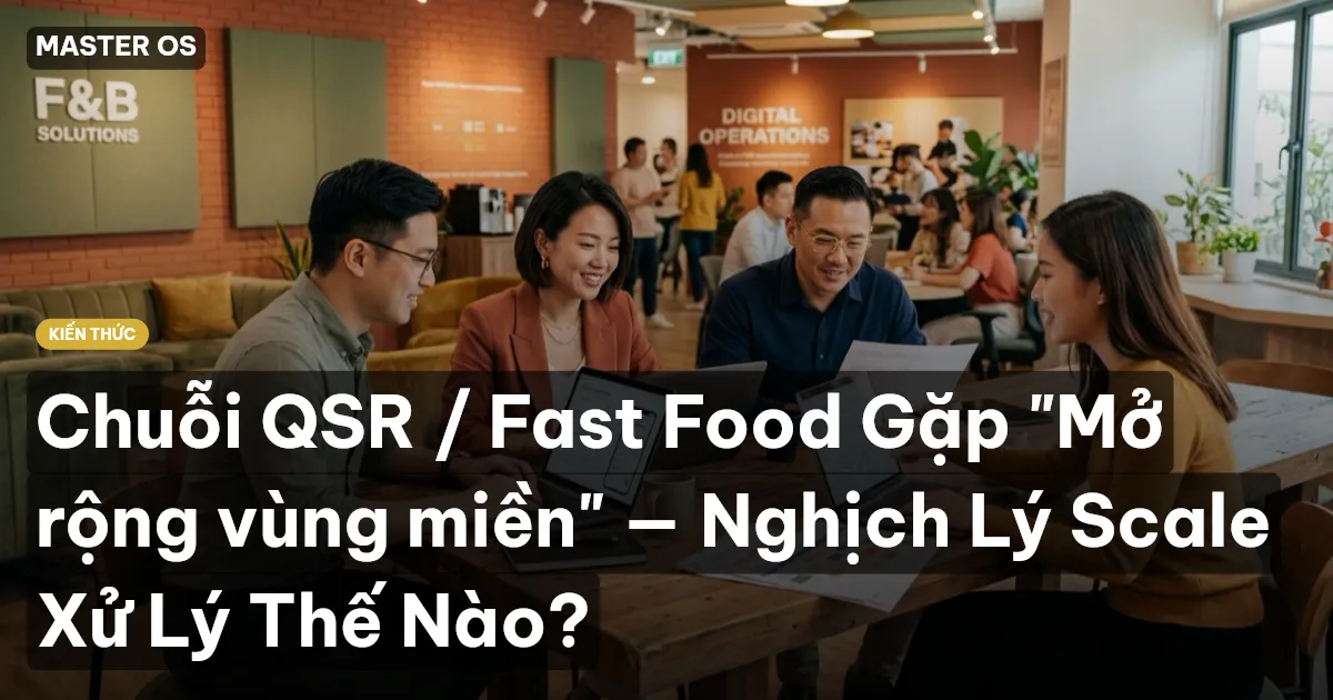 Chuỗi QSR / Fast Food Gặp "Mở rộng vùng miền" — Nghịch Lý Scale Xử Lý Thế Nào?