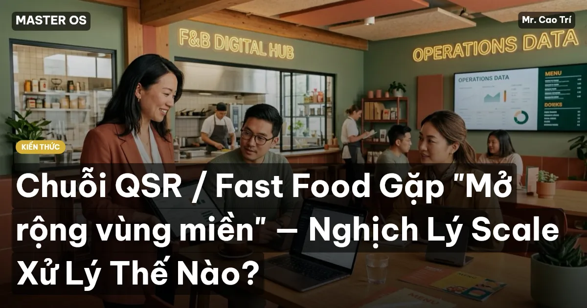Chuỗi QSR / Fast Food Gặp "Mở rộng vùng miền" — Nghịch Lý Scale Xử Lý Thế Nào?