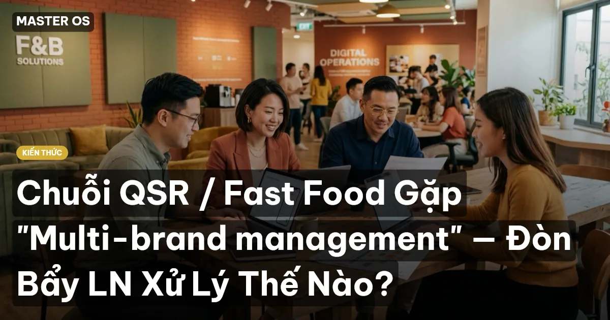 Chuỗi QSR / Fast Food Gặp "Multi-brand management" — Đòn Bẩy LN Xử Lý Thế Nào?