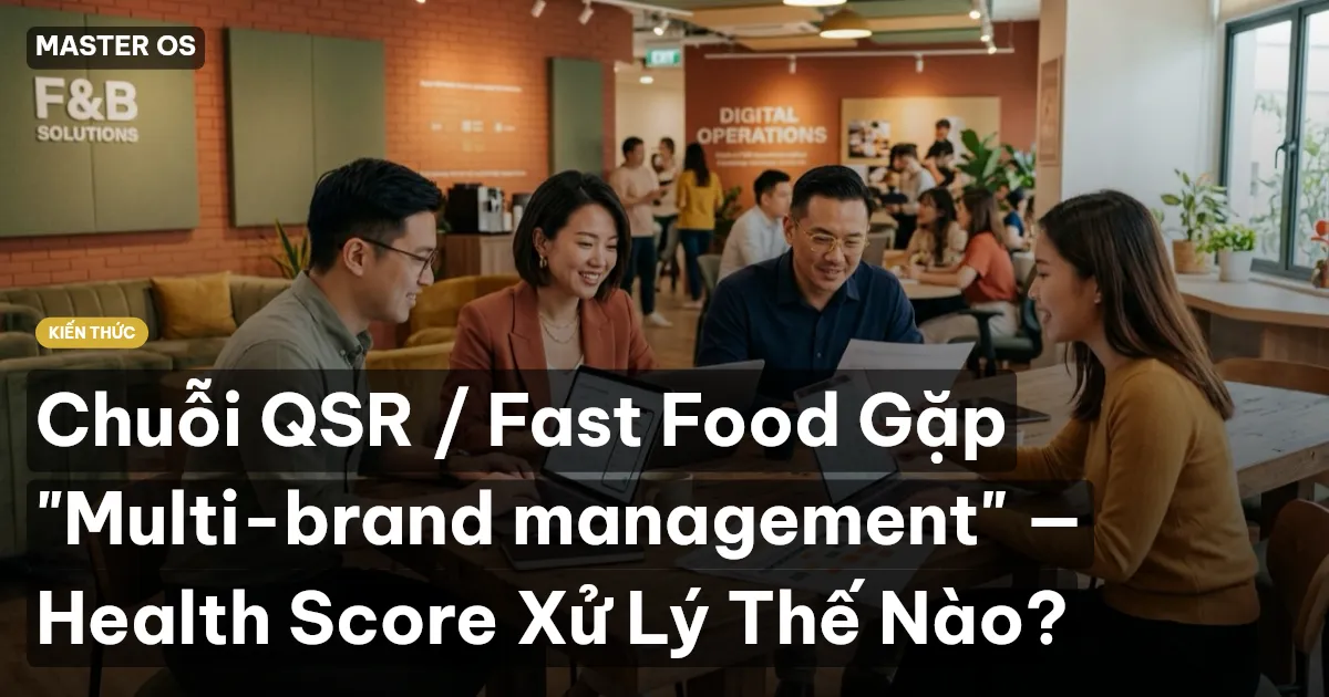 Chuỗi QSR / Fast Food Gặp "Multi-brand management" — Health Score Xử Lý Thế Nào?