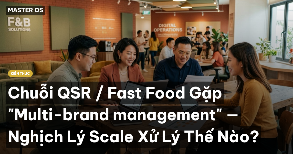Chuỗi QSR / Fast Food Gặp "Multi-brand management" — Nghịch Lý Scale Xử Lý Thế Nào?