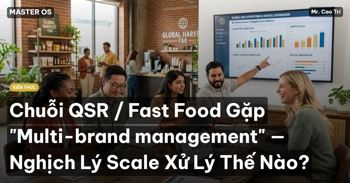 Chuỗi QSR / Fast Food Gặp "Multi-brand management" — Nghịch Lý Scale Xử Lý Thế Nào?