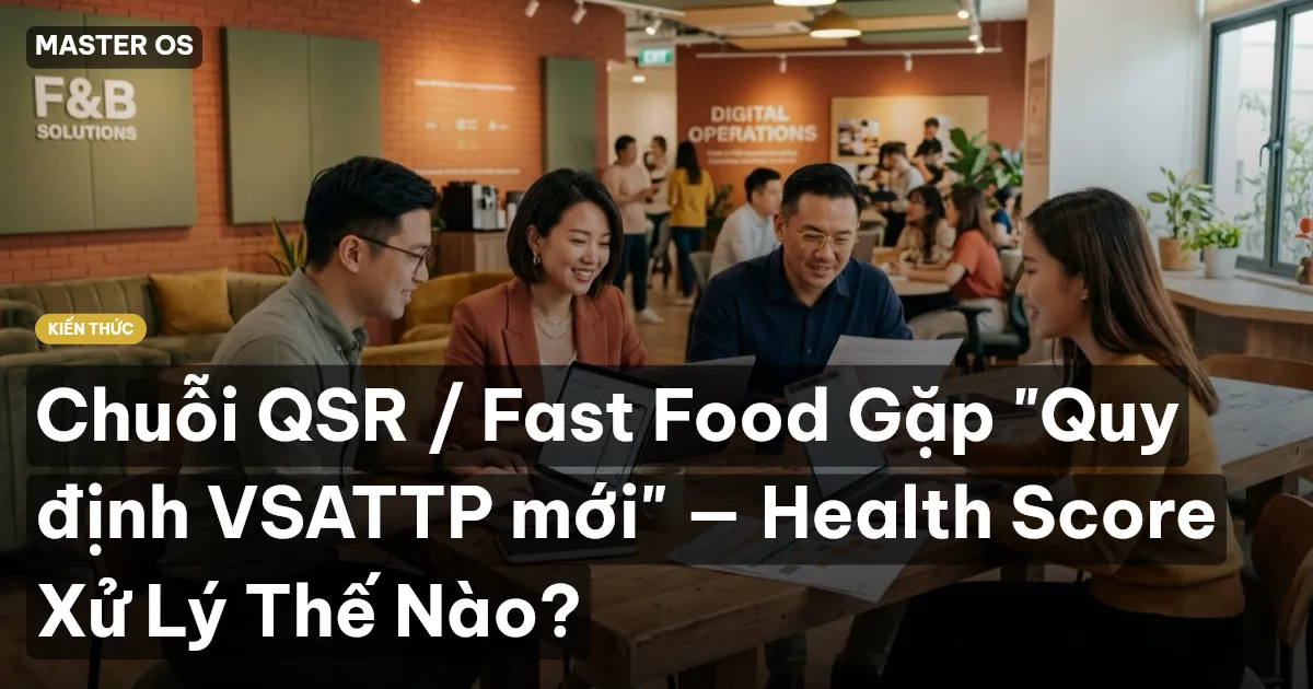 Chuỗi QSR / Fast Food Gặp "Quy định VSATTP mới" — Health Score Xử Lý Thế Nào?