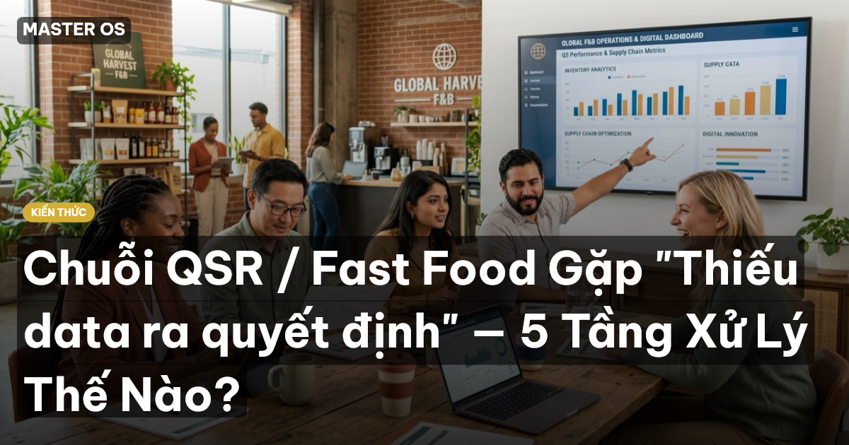 Chuỗi QSR / Fast Food Gặp "Thiếu data ra quyết định" — 5 Tầng Xử Lý Thế Nào?