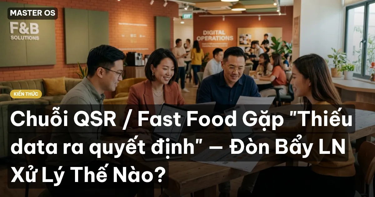 Chuỗi QSR / Fast Food Gặp "Thiếu data ra quyết định" — Đòn Bẩy LN Xử Lý Thế Nào?