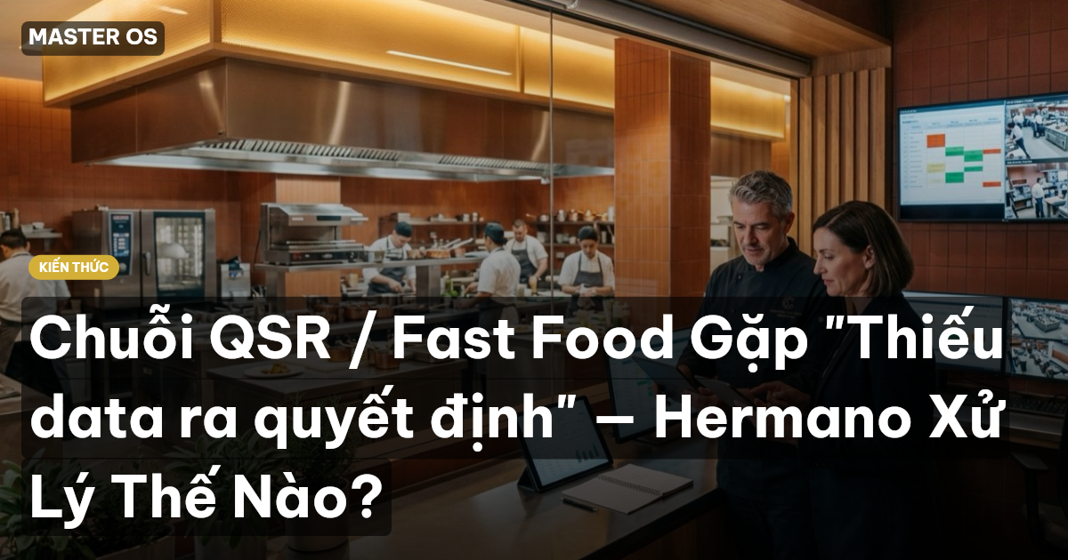 Chuỗi QSR / Fast Food Gặp "Thiếu data ra quyết định" — Hermano Xử Lý Thế Nào?