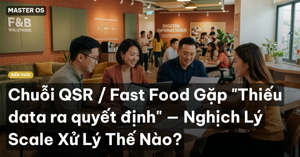 Chuỗi QSR / Fast Food Gặp "Thiếu data ra quyết định" — Nghịch Lý Scale Xử Lý Thế Nào?
