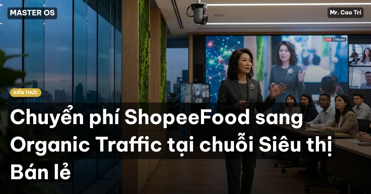 Chuyển phí ShopeeFood sang Organic Traffic tại chuỗi Siêu thị Bán lẻ