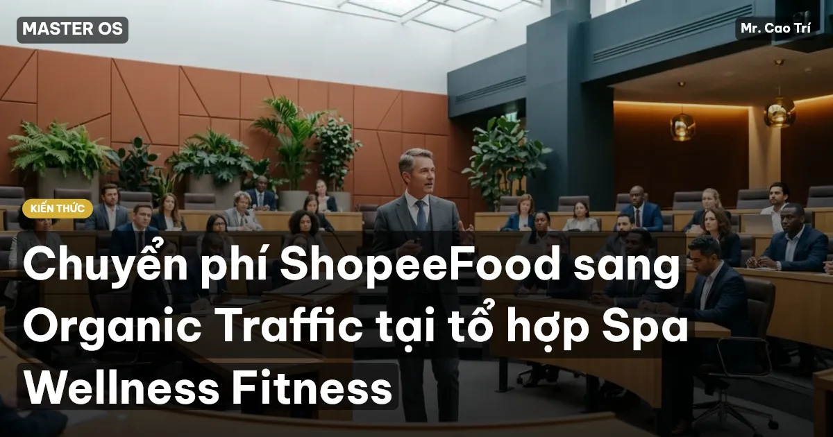 Chuyển phí ShopeeFood sang Organic Traffic tại tổ hợp Spa Wellness Fitness