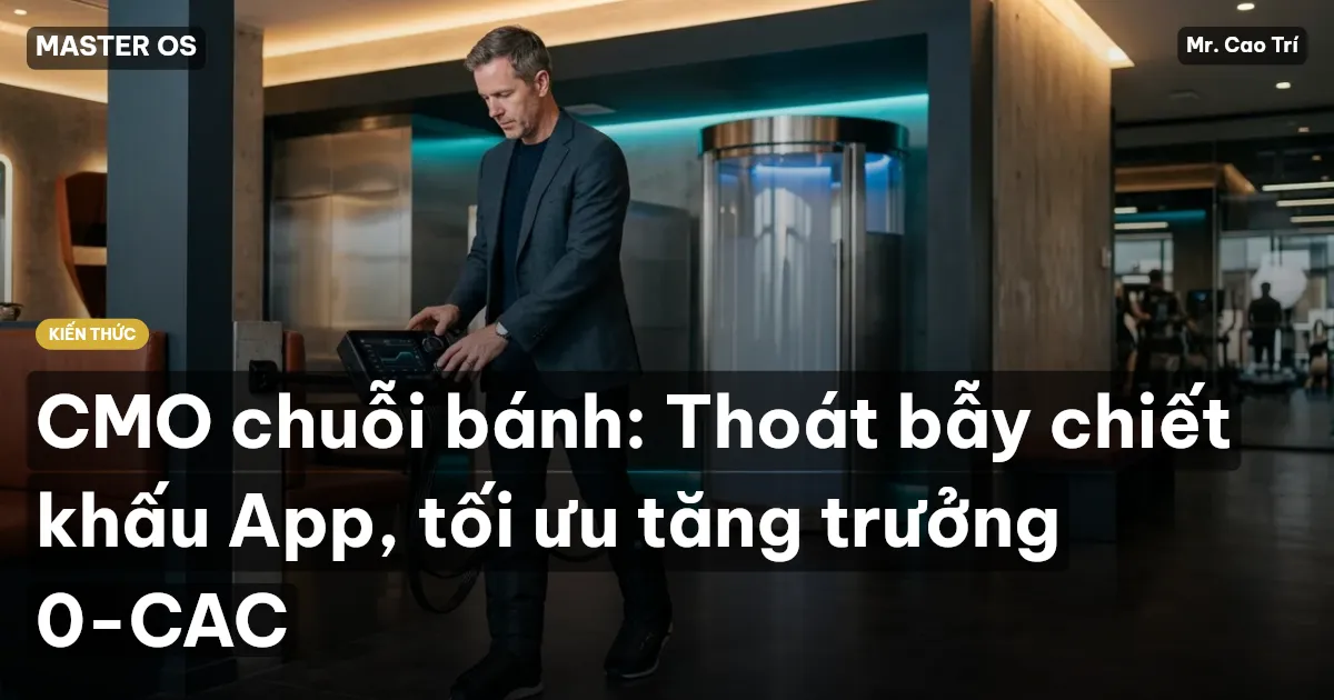 CMO chuỗi bánh: Thoát bẫy chiết khấu App, tối ưu tăng trưởng 0-CAC
