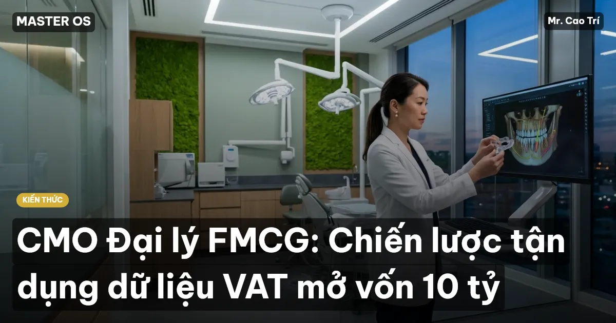 CMO Đại lý FMCG: Chiến lược tận dụng dữ liệu VAT mở vốn 10 tỷ