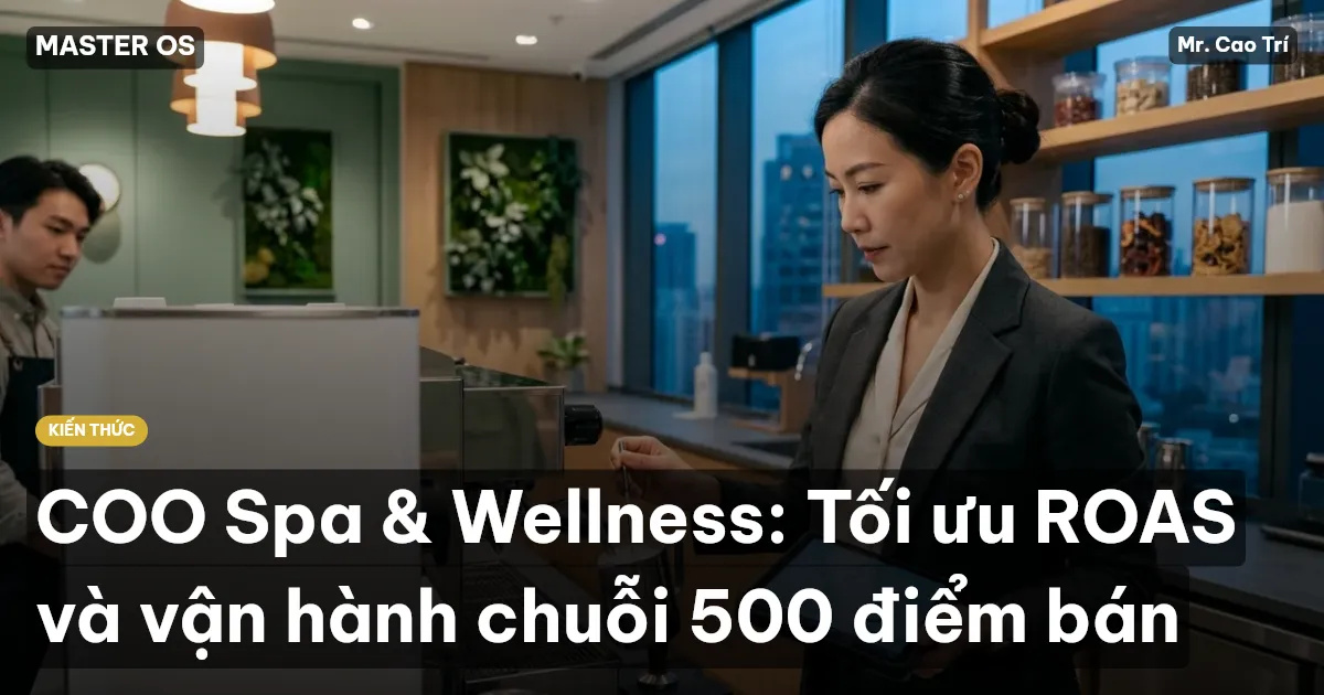 COO Spa & Wellness: Tối ưu ROAS và vận hành chuỗi 500 điểm bán