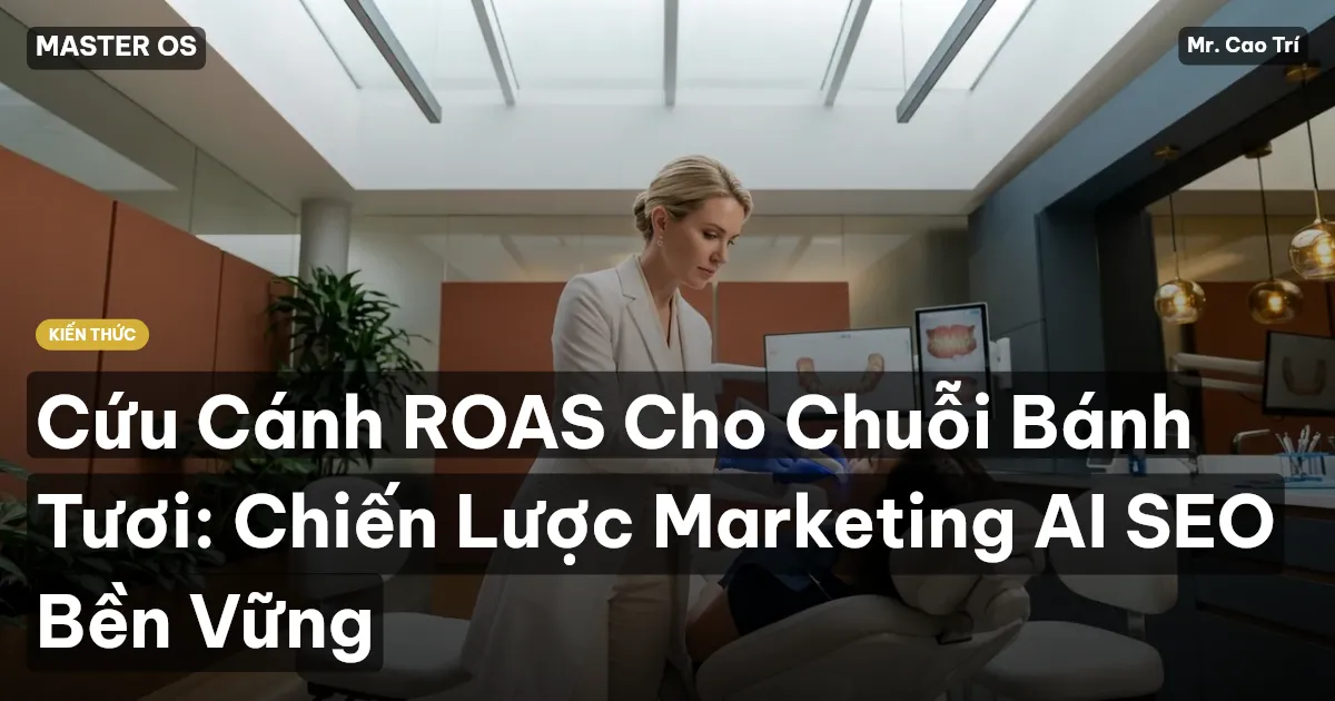 Cứu Cánh ROAS Cho Chuỗi Bánh Tươi: Chiến Lược Marketing AI SEO Bền Vững