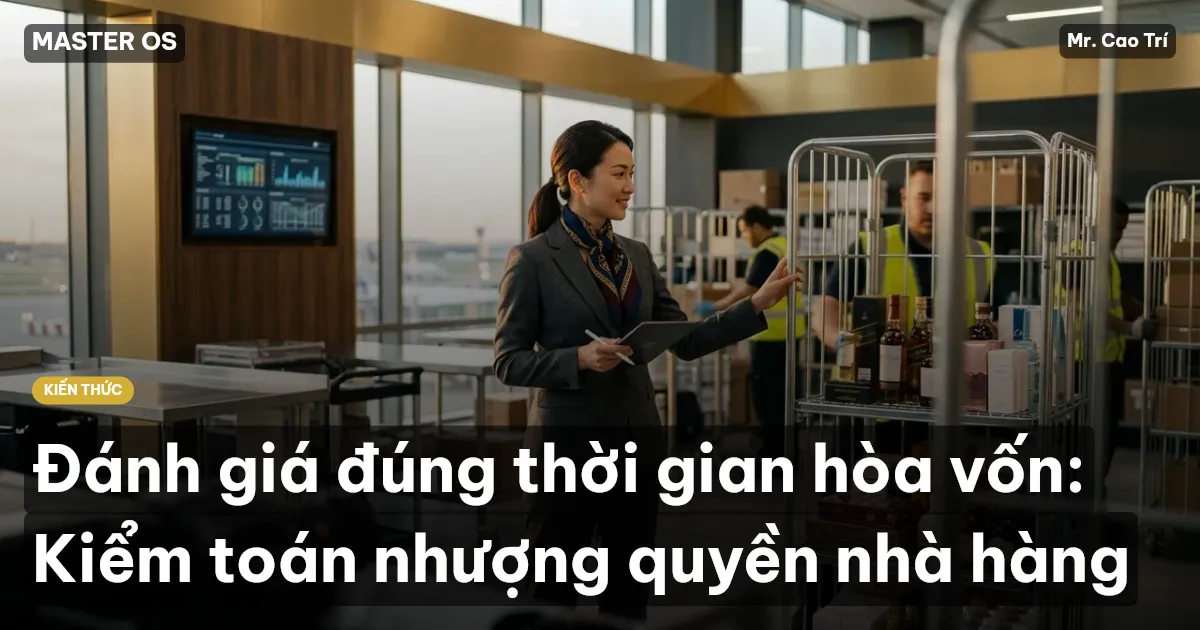 Đánh giá đúng thời gian hòa vốn: Kiểm toán nhượng quyền nhà hàng