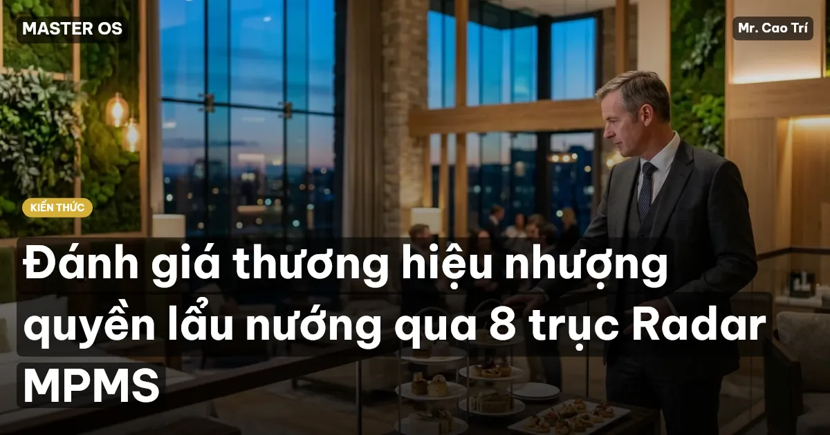 Đánh giá thương hiệu nhượng quyền lẩu nướng qua 8 trục Radar MPMS