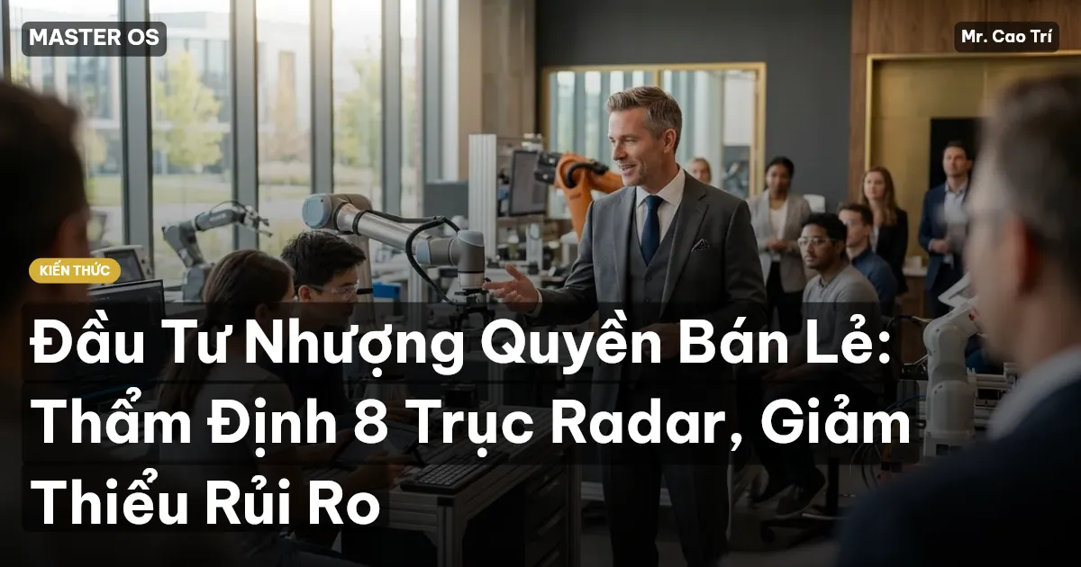 Đầu Tư Nhượng Quyền Bán Lẻ: Thẩm Định 8 Trục Radar, Giảm Thiểu Rủi Ro