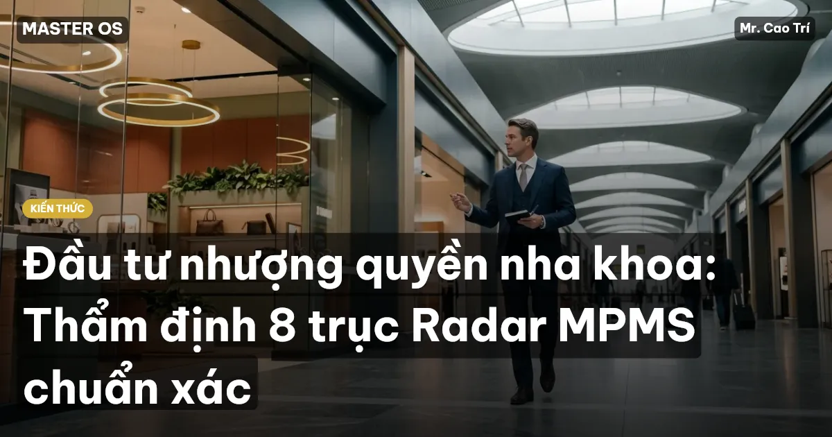 Đầu tư nhượng quyền nha khoa: Thẩm định 8 trục Radar MPMS chuẩn xác