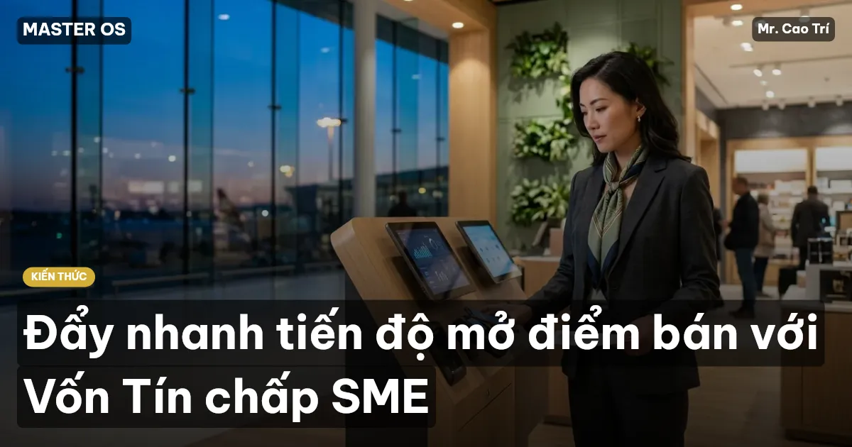 Đẩy nhanh tiến độ mở điểm bán với Vốn Tín chấp SME