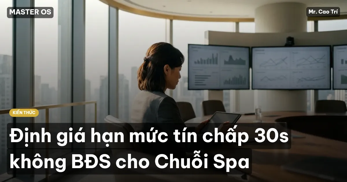 Định giá hạn mức tín chấp 30s không BĐS cho Chuỗi Spa