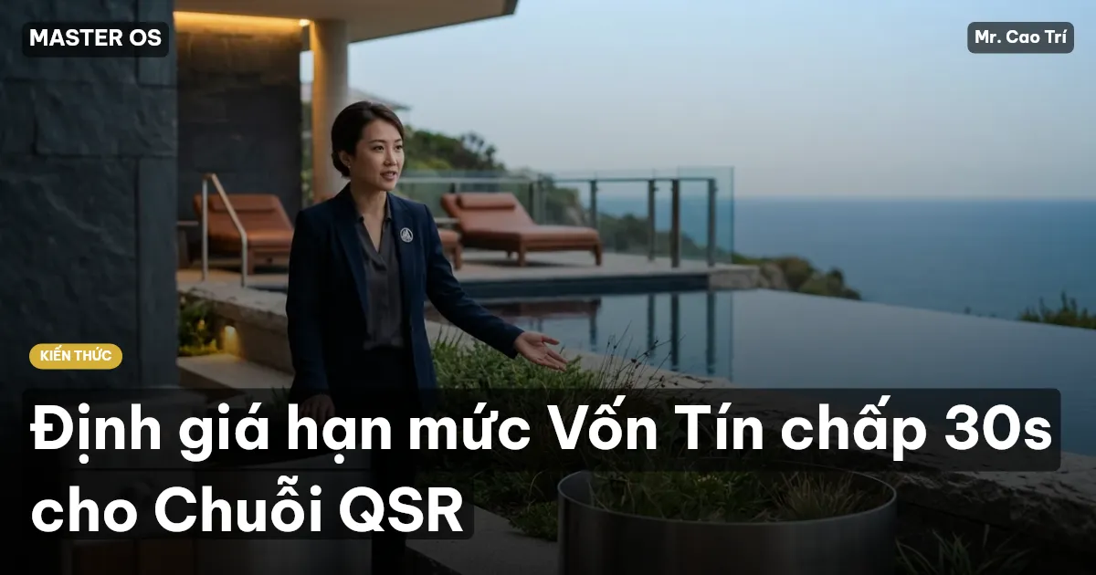 Định giá hạn mức Vốn Tín chấp 30s cho Chuỗi QSR