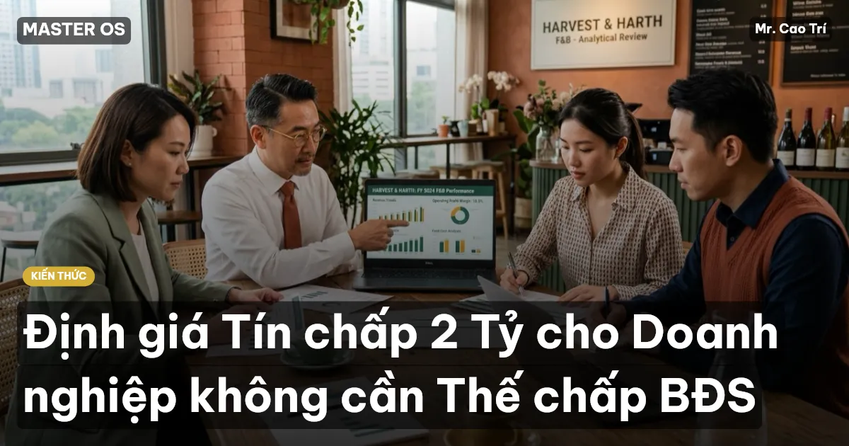 Định giá Tín chấp 2 Tỷ cho Doanh nghiệp không cần Thế chấp BĐS