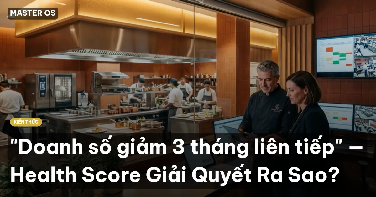 "Doanh số giảm 3 tháng liên tiếp" — Health Score Giải Quyết Ra Sao?