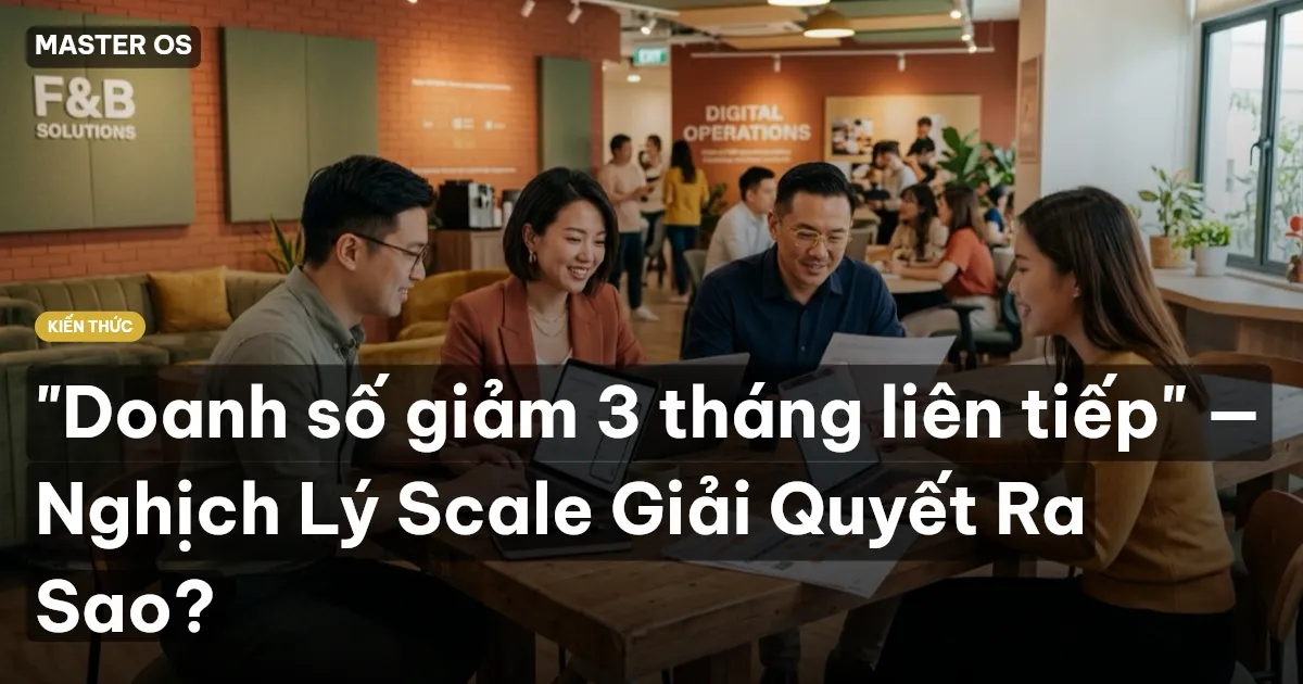 "Doanh số giảm 3 tháng liên tiếp" — Nghịch Lý Scale Giải Quyết Ra Sao?