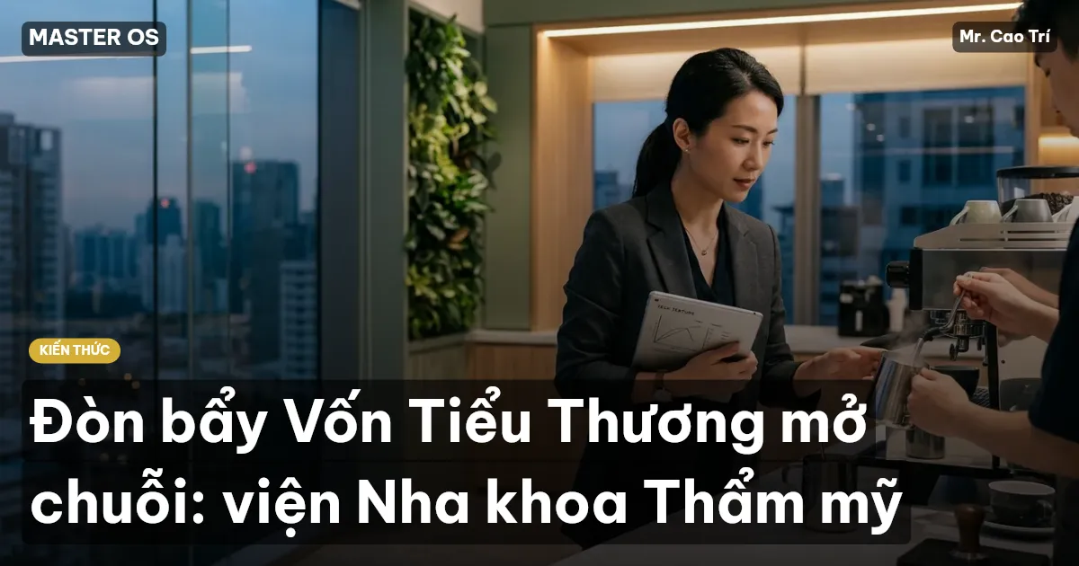 Đòn bẩy Vốn Tiểu Thương mở chuỗi: viện Nha khoa Thẩm mỹ